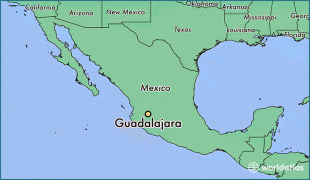 Kaart (cartografie)-Internationale luchthaven Don Miguel Hidalgo y Costilla-14433-guadalajara-locator-map.jpg