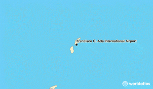 Kaart (cartografie)-Francisco C. Ada International Airport-spn-francisco-c-ada-international-airport.jpg