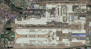 Kaart (cartografie)-Francisco C. Ada International Airport-PEK-ZBAA%E9%B8%9F%E7%9E%B0%E5%9B%BE.png