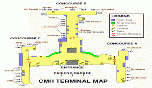 Bản đồ-Sân bay quốc tế Port Columbus-cmh_terminal_map.png