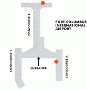 Bản đồ-Sân bay quốc tế Port Columbus-2016-08-010-airport-vending-map.png