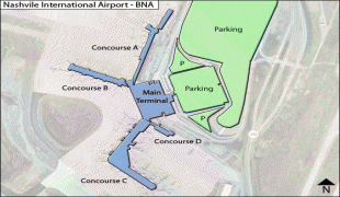 Bản đồ-Sân bay quốc tế Nashville-Nashville-BNA-terminal-map.jpg
