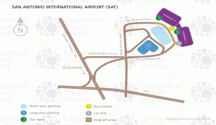 Bản đồ-Sân bay quốc tế San Antonio-SanAntonio_(SAT).png