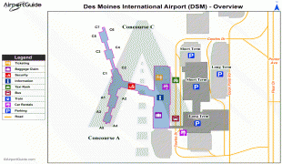 Bản đồ-Sân bay quốc tế Des Moines-DSM_overview_map.png