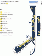 Bản đồ-Sân bay quốc tế Chicago Midway-wag_mdw_concourseA_map.gif