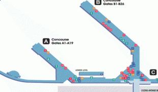 Bản đồ-Sân bay quốc tế Chicago Midway-Midway-concourse-map.0.jpg