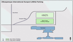 Bản đồ-Sân bay quốc tế Albuquerque-albuquerque_international_sunport_(ABQ)_parking_map.gif