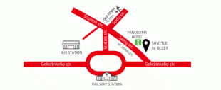 Karte (Kartografie)-Flughafen Kaunas-Map-with-the-Bus-and-Railway-Stations.png
