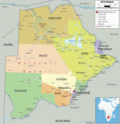 Географическая карта-Ботсвана-political-map-of-Botswana.gif