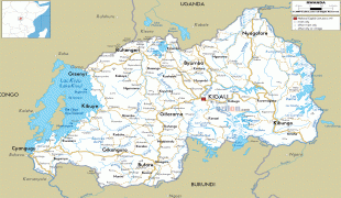Географічна карта-Руанда-road-map-of-Rwanda.gif