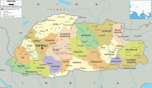Bản đồ-Bhutan-political-map-of-Bhutan.gif