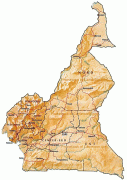 Kaart (cartografie)-Kameroen-mapofcameroon.jpg