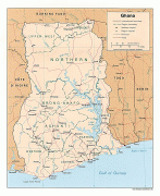 Kort (geografi)-Ghana-ghana_pol96.jpg