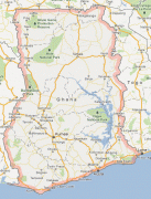 Kort (geografi)-Ghana-Ghana_Map.jpg