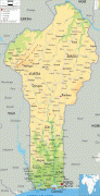 Bản đồ-Benin-Benin-physical-map.gif