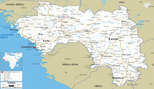 地図-ギニア-Guinea-road-map.gif