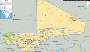 Географічна карта-Малі-Mali-physical-map.gif