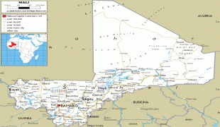 Kaart (kartograafia)-Mali-Mali-road-map.gif