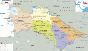 Karte (Kartografie)-Turkmenistan-political-map-of-Turkmenist.gif