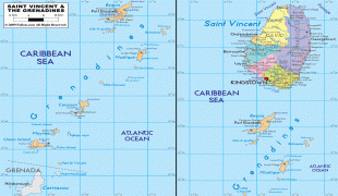 Bản đồ-Saint Vincent và Grenadines-political-map-of-St.Vincent.gif