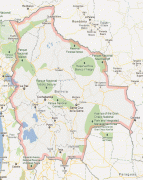 Kaart (cartografie)-Bolivia-Bolivia_Map.jpg
