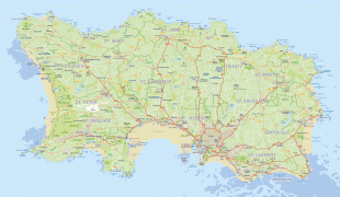 Kort (geografi)-Jersey-detailed_road_map_of_jersey.jpg