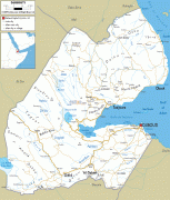 Kort (geografi)-Djibouti-Djibouti-road-map.gif