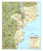 Kaart (cartografie)-Mozambique-mozambique_pol95.jpg