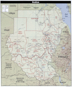 Kort (geografi)-Sydsudan-txu-oclc-219400066-sudan_pol_2007.jpg