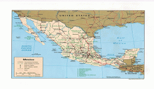 Kort (geografi)-Mexico-mexico_pol97.jpg