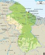 Zemljovid-Gvajana-Guyana-physical-map.gif