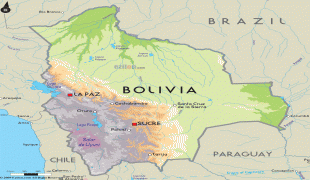 Карта (мапа)-Боливија-map-of-Bolivia.gif