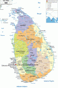 Zemljovid-Šri Lanka-Srilanka-political-map.gif