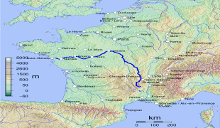 Kaart (cartografie)-Frankrijk-France_map_with_Loire_highlighted.jpg