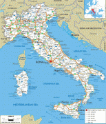 Kaart (cartografie)-Italië-Italian-road-map.gif