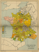Kaart (kartograafia)-Prantsusmaa-France-Under-Louis-XI-Historical-Map.jpg