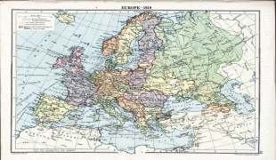 Kort (geografi)-Europa-Europe_map_1919.jpg