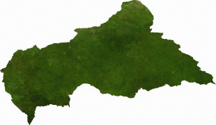 Kaart (kartograafia)-Kesk-Aafrika Vabariik-Satellite_map_of_the_Central_African_Republic.png