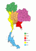 Kort (geografi)-Thailand-provincesinthailand.jpg