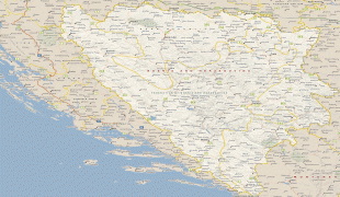 Kaart (kartograafia)-Bosnia ja Hertsegoviina-bosniaandherzegovina.jpg