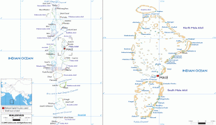 Karte (Kartografie)-Malediven-political-map-of-Maldives.gif