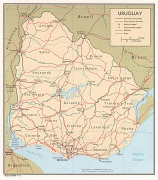 Карта (мапа)-Уругвај-uruguay.jpg