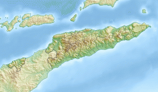 Kort (geografi)-Østtimor-East_Timor_relief_location_map.jpg