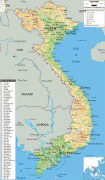 Karte (Kartografie)-Vietnam-Vietnam-physical-map.gif