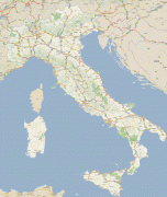 Kaart (cartografie)-Italië-italy.jpg