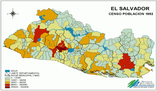 Kartta-El Salvador-El_Salvador_Population_Map_4.png