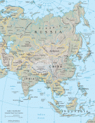 Карта (мапа)-Азија-Asia-map.png