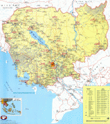 Kort (geografi)-Cambodja-Cambodia-Map.jpg