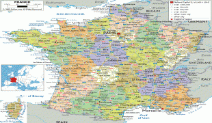 Kaart (kartograafia)-Prantsusmaa-France-political-map.gif