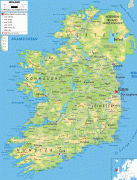 Hartă-Irlanda (insulă)-Ireland-physical-map.gif